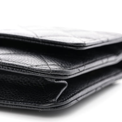 Chanel Caviar Quilted Wallet on Chain WOC Black 12 of 16