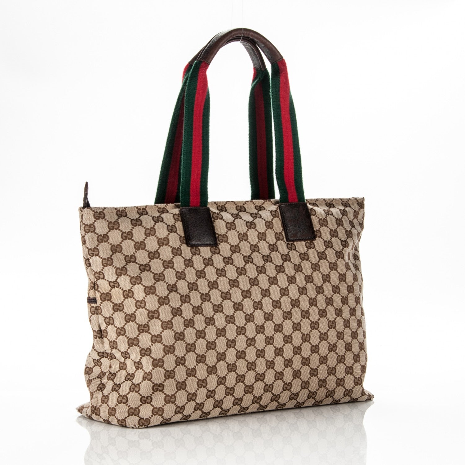 Gucci Monogram Web Large Diaper Tote Brown 3 of 11