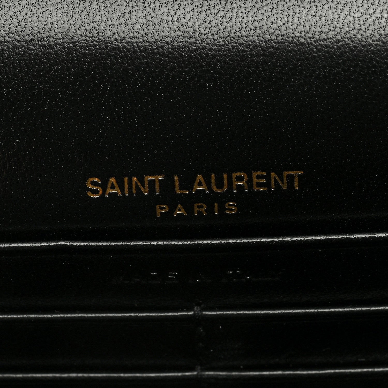Saint Laurent Matelasse Chevron Monogram Envelope Chain Wallet Black 6 of 8
