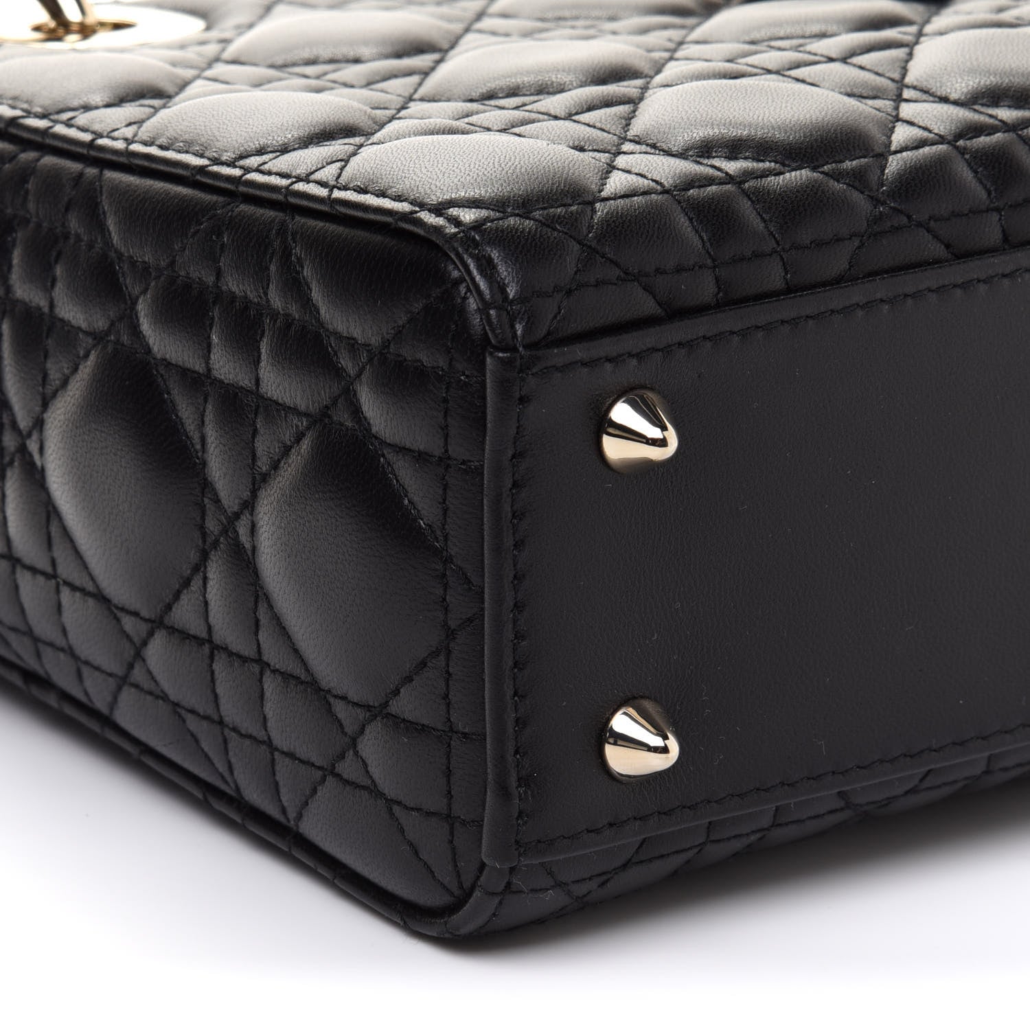 Christian Dior Lambskin Cannage Small My ABCDior Lady Dior Black 9 of 11