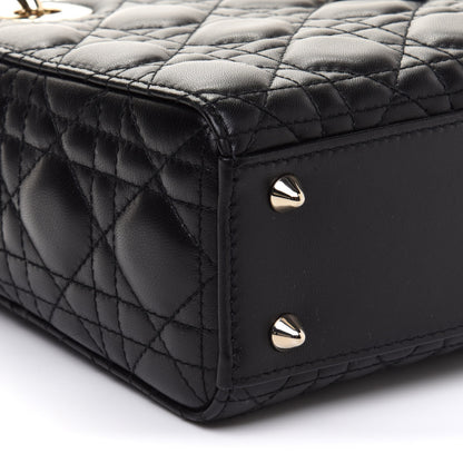 Christian Dior Lambskin Cannage Small My ABCDior Lady Dior Black 9 of 11