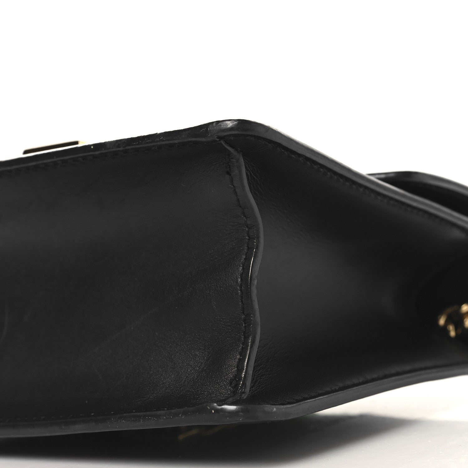 Gucci Calfskin Mini Sylvie Chain Shoulder Bag Black 10 of 10