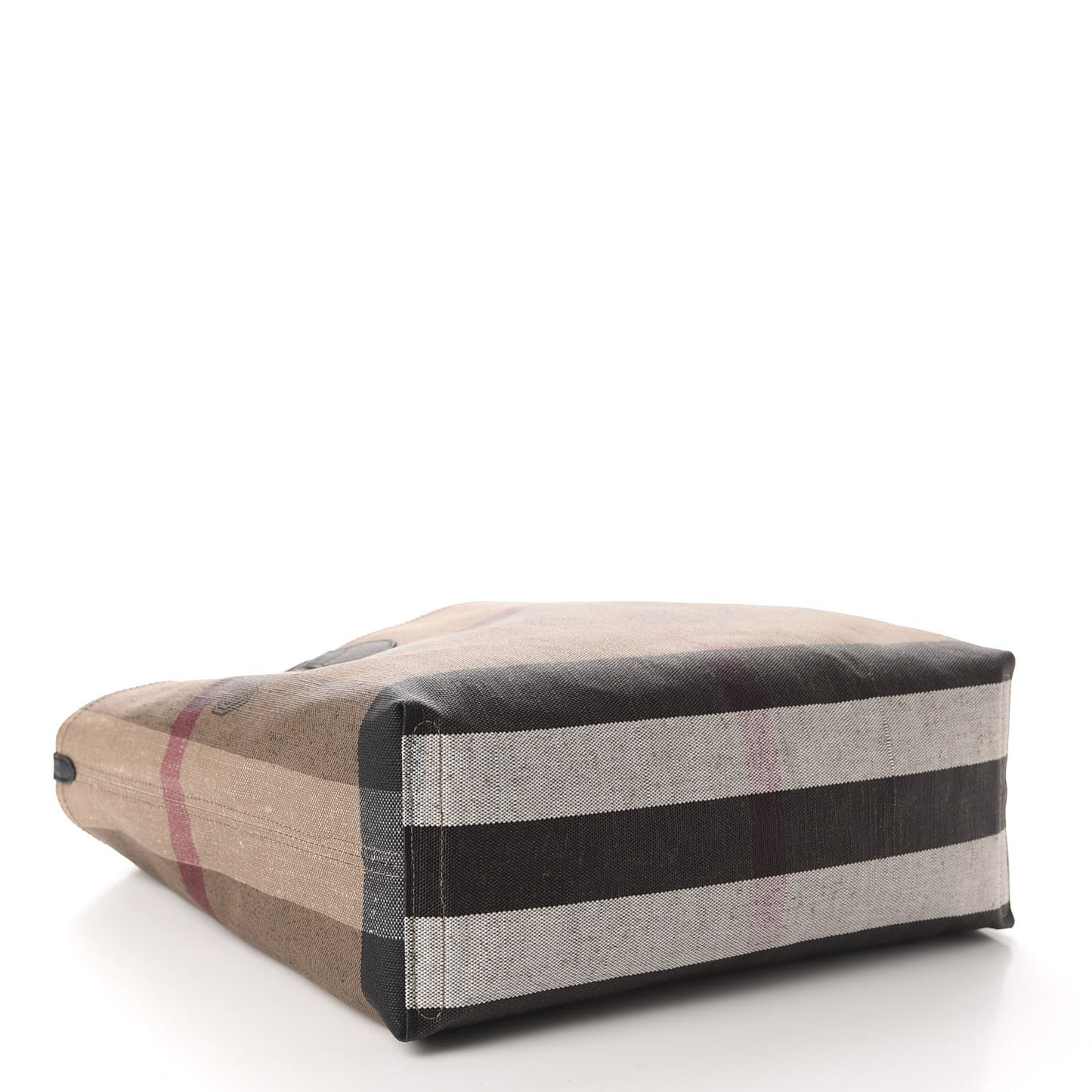 Coated Canvas Mega Check Medium Doodle Tote Black