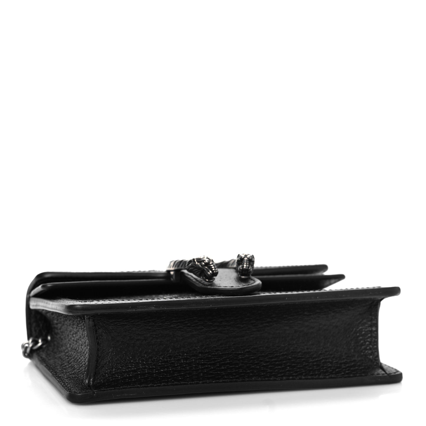 Jacquard Black Denim GG Monogram Super Mini Dionysus Shoulder Bag Black Ivory