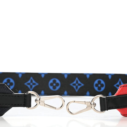Louis Vuitton Canvas Bandouliere Shoulder Strap Black Bleu Digital 3 of 6