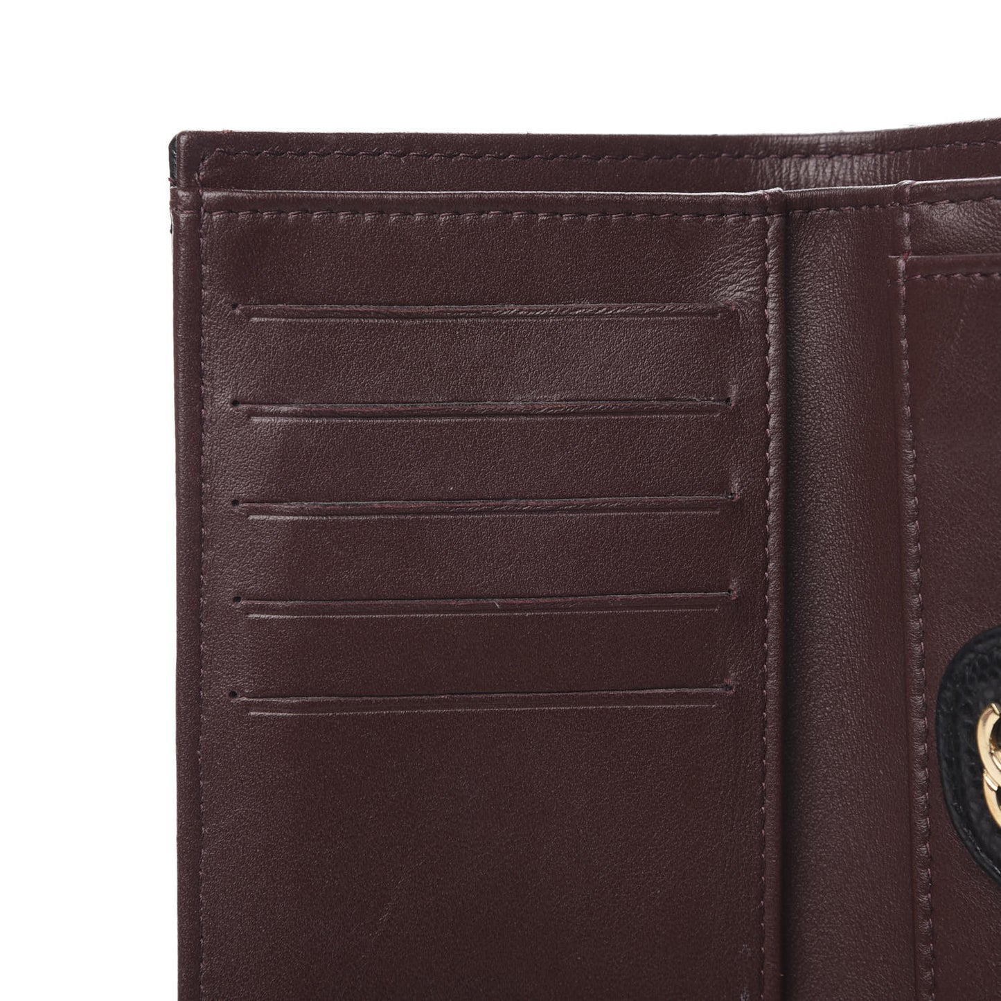 Caviar Quilted Medium Flap Wallet Black
