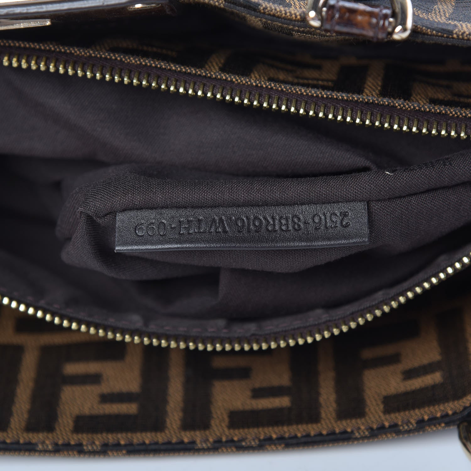 Fendi Zucca Mia Tote Tobacco 7 of 10