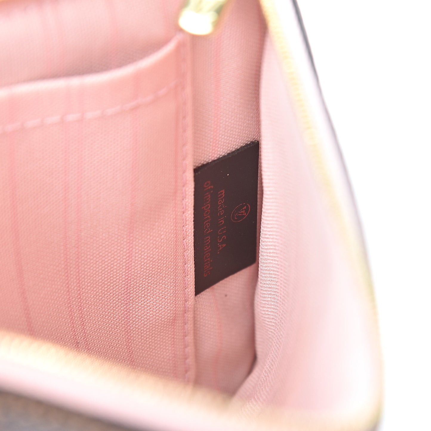 Damier Ebene Neverfull MM GM Pochette Rose Ballerine
