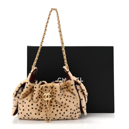 Chanel Pony Hair Mini Chanel 25 Handbag Beige Black 11 of 11