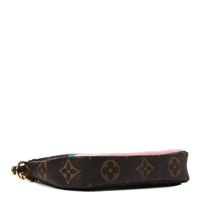 Louis Vuitton Monogram 2016 Christmas Animation Mini Pochette Accessories Rose Ballerine 4 of 10