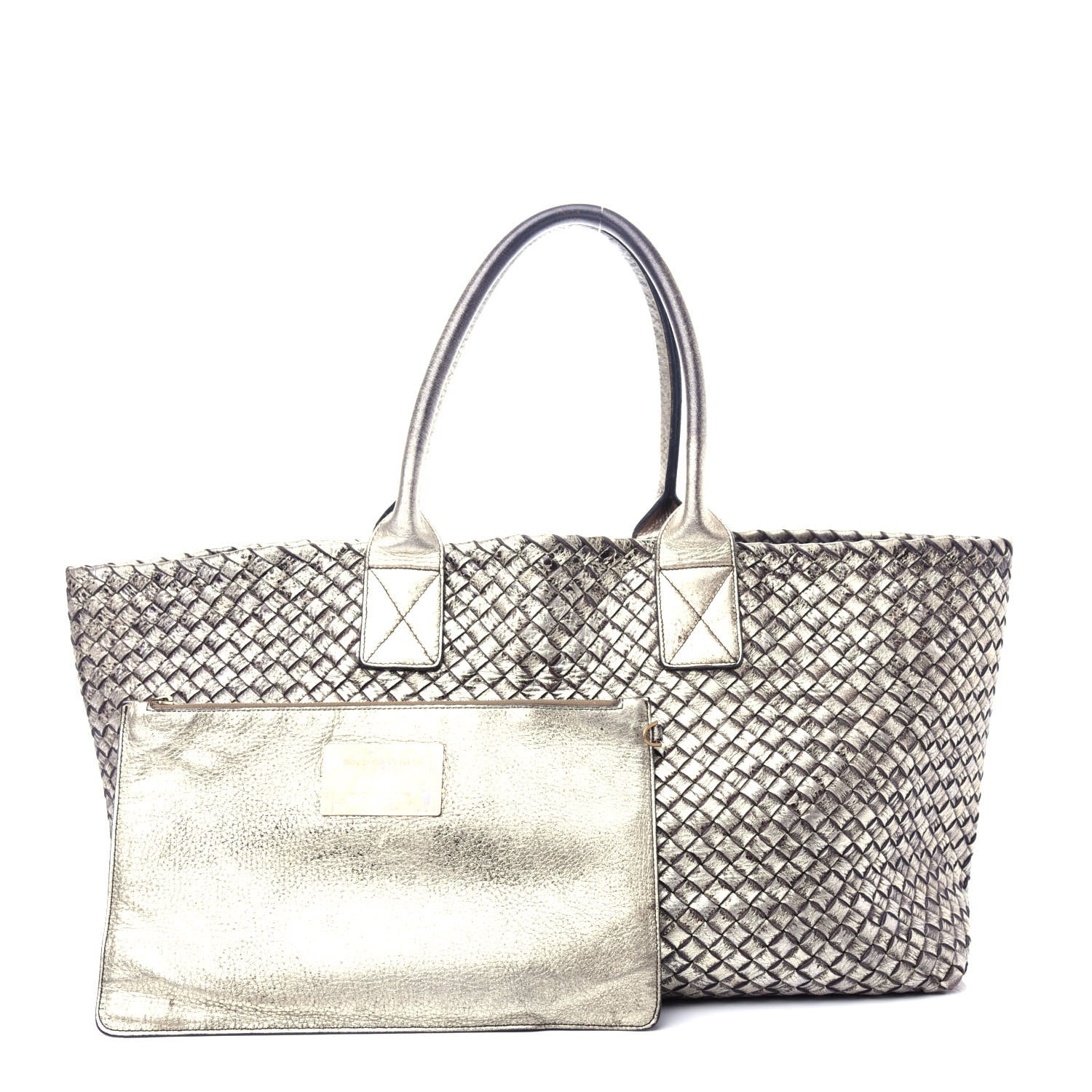 Bottega Veneta Intrecciato Medium Cabat Platino Ossidato 3 of 11
