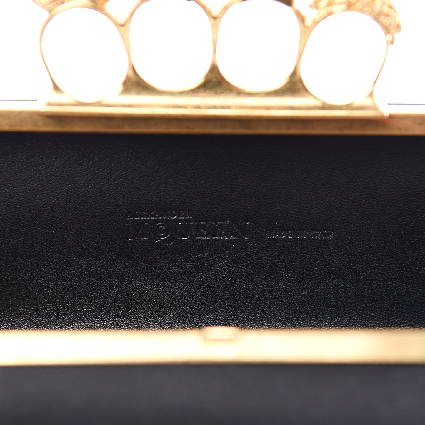 Silk Knucklebox Clutch Black
