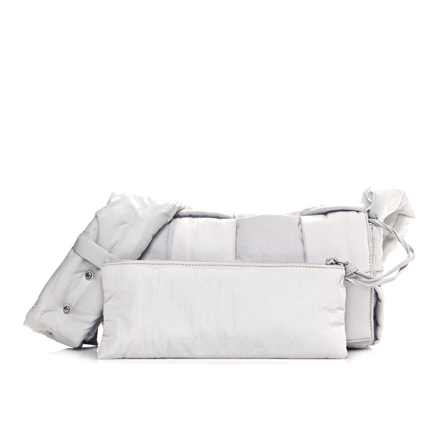 Nylon Intrecciato Padded Tech Cassette Bag Frost