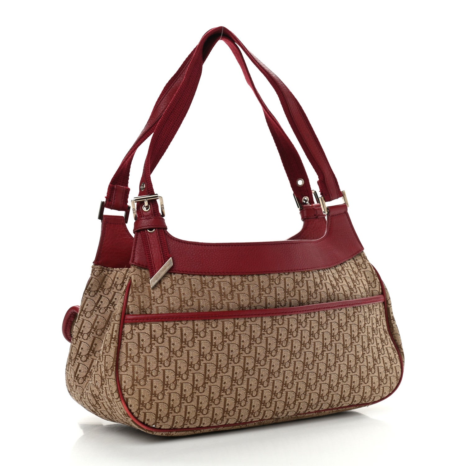 Christian Dior Monogram Tote Red 2 of 12