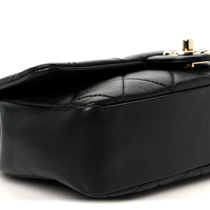 Chanel Lambskin Quilted Resin Bi-Color Chain Flap Bag Black 10 of 11