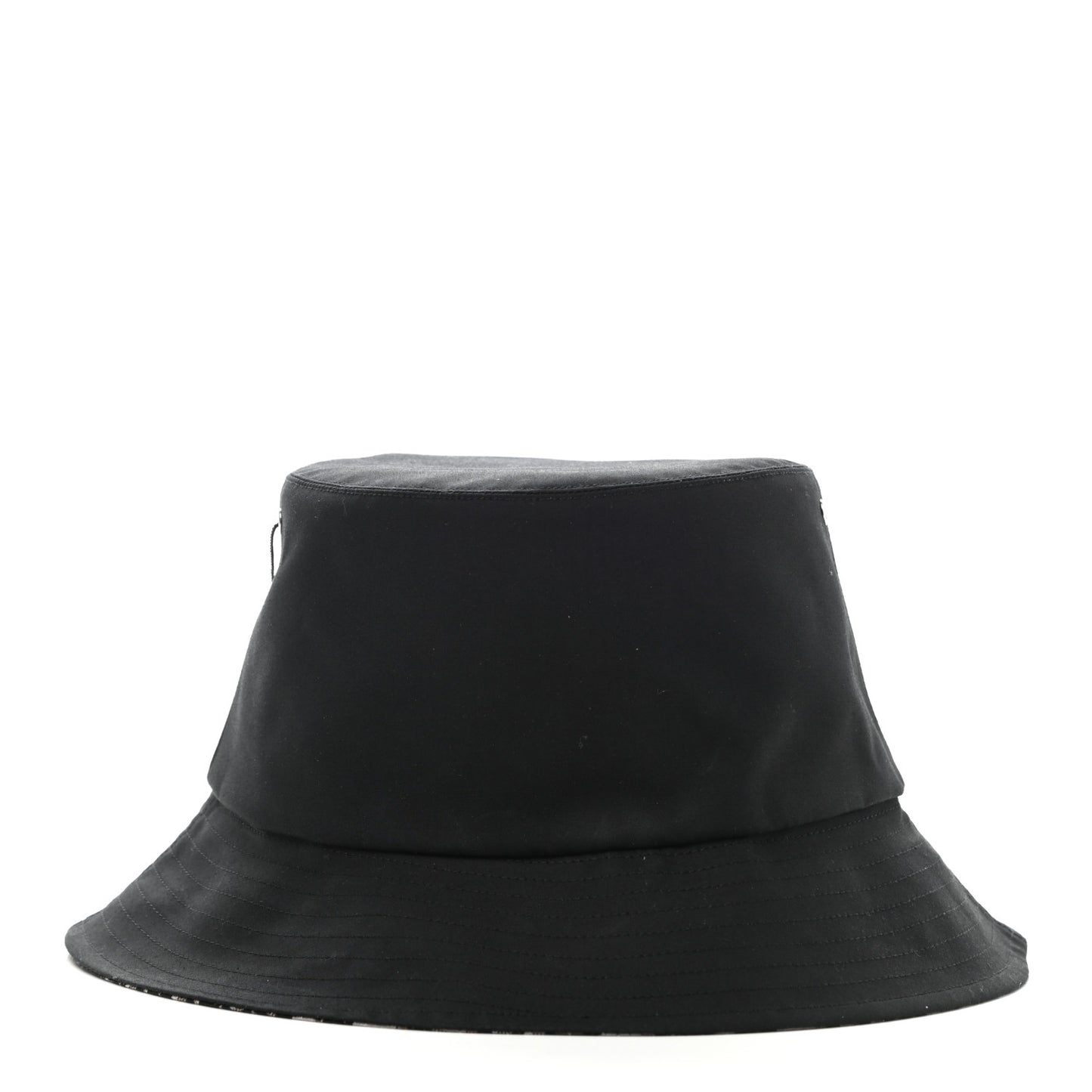 Oblique Cotton Teddy-D Brim Bucket Hat 56 Black