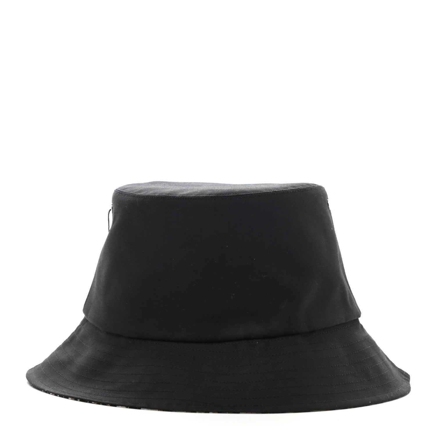 Christian Dior Oblique Cotton Teddy-D Brim Bucket Hat 56 Black 1 of 6