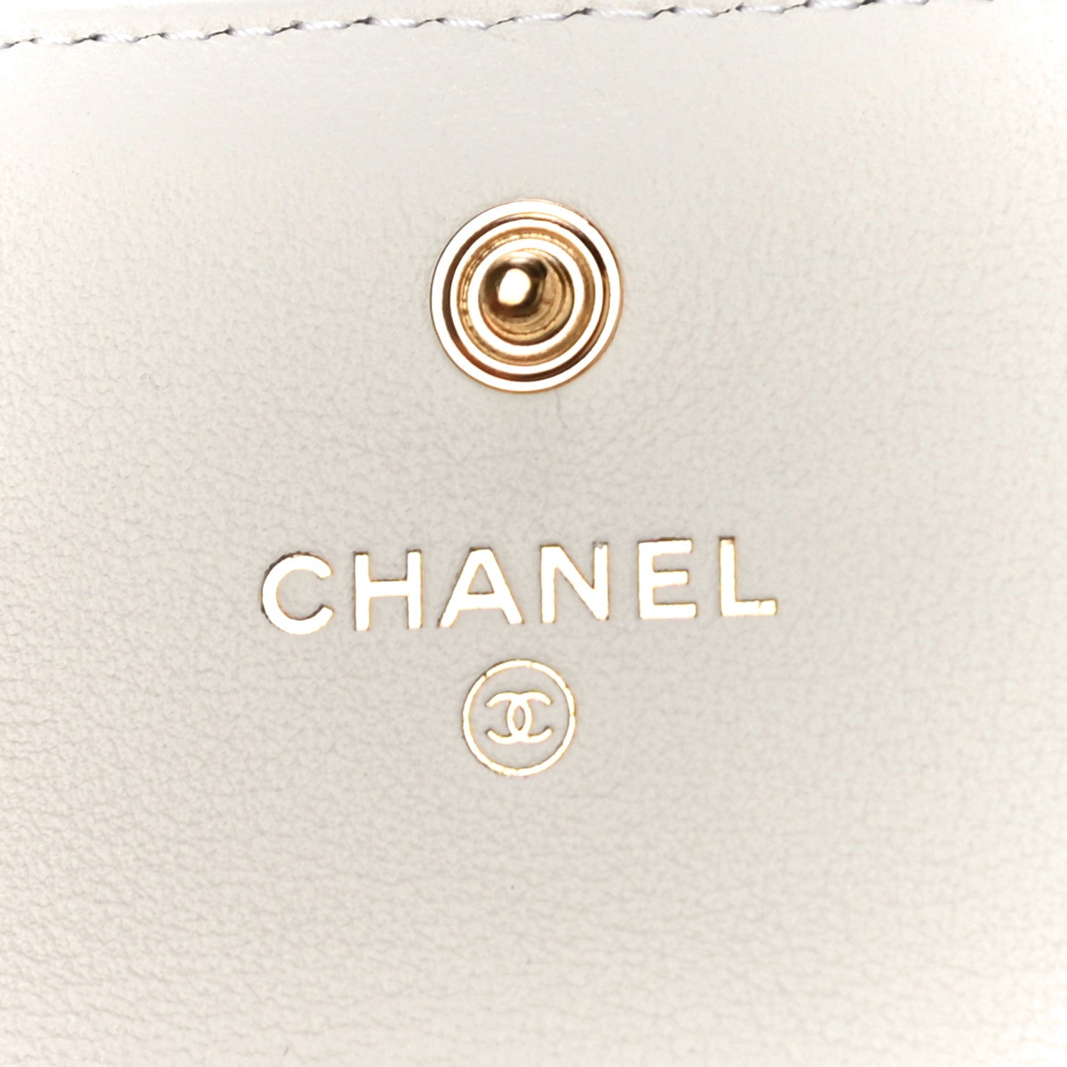 Chanel Calfskin Quilted About Pearls Card Holder Flap With Chain White 6 of 11