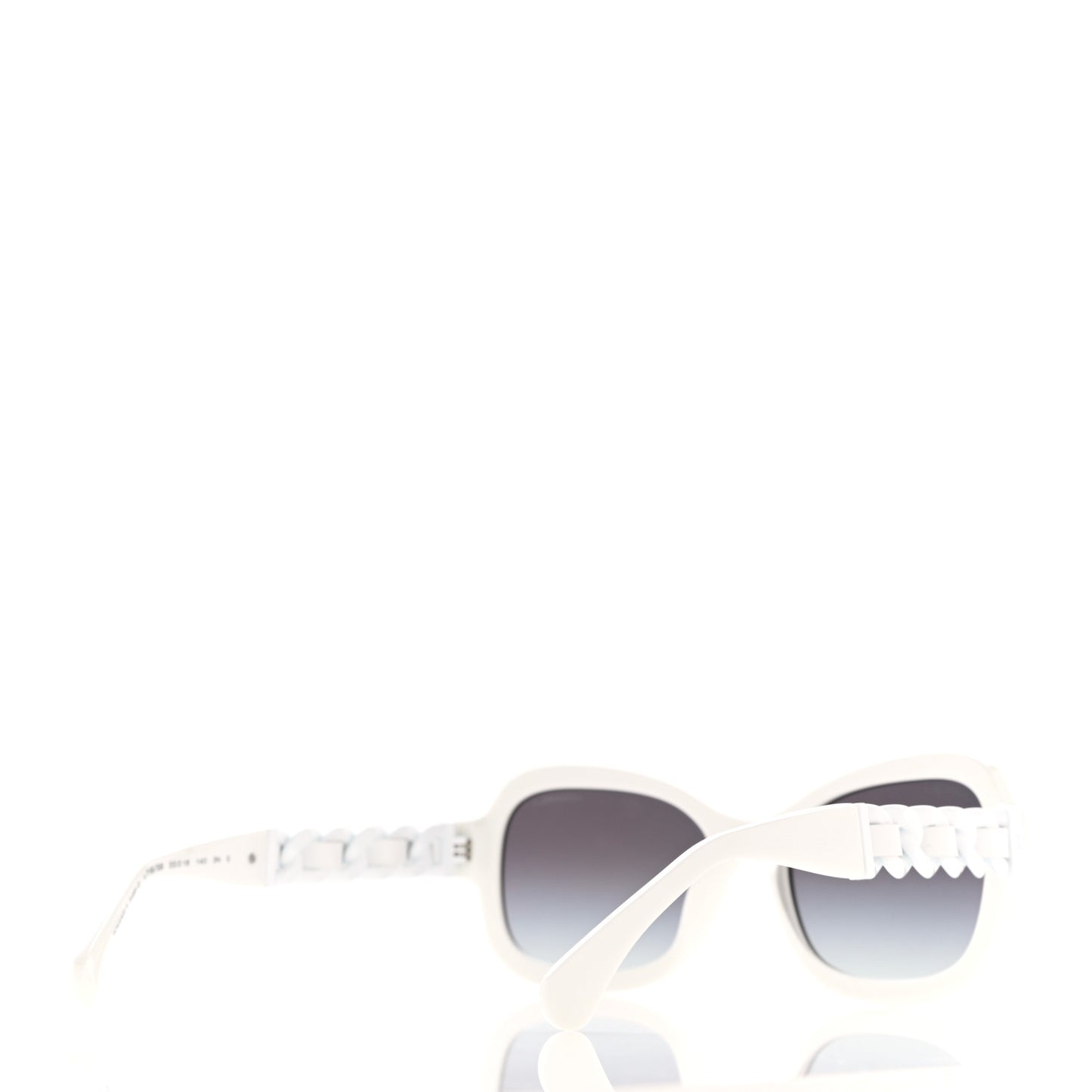 Acetate Chain Sunglasses 5465-Q White