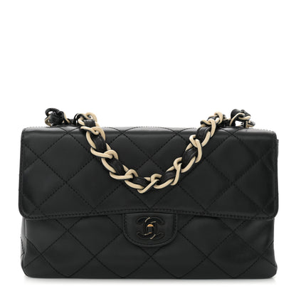 Chanel Lambskin Bekko Resin Medium Single Flap Black 1 of 12
