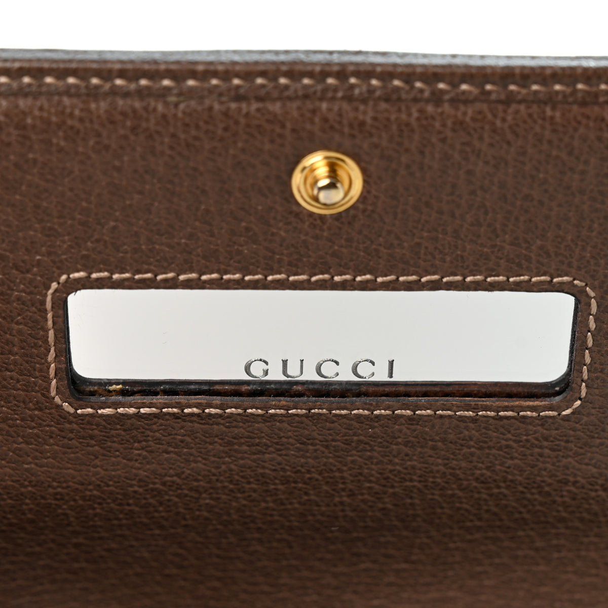 GG Supreme Monogram Web Ophidia Wallet On Chain Brown