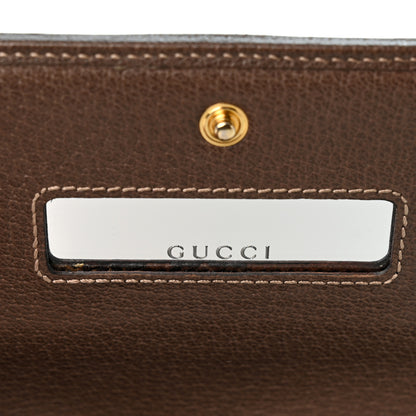 Gucci GG Supreme Monogram Web Ophidia Wallet On Chain Brown 6 of 10