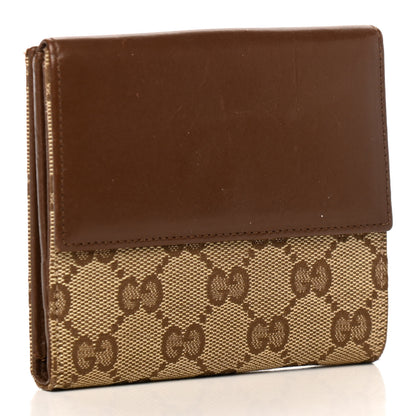 Gucci Monogram Compact Wallet Brown 3 of 10