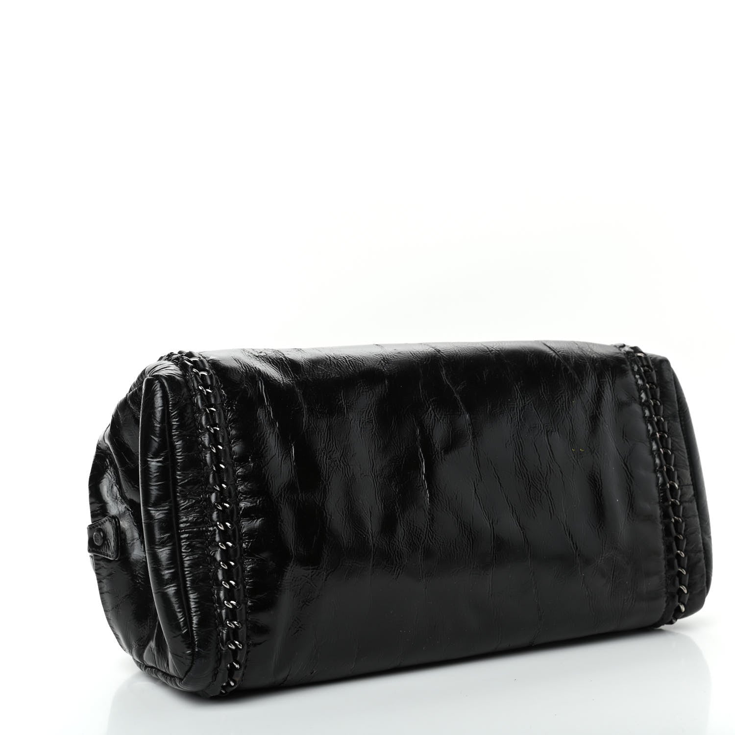 Chanel Patent Medium Luxe Ligne Bowler Black 3 of 4