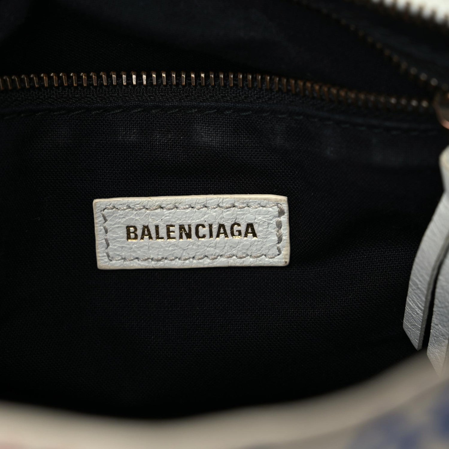 Balenciaga Agneau Graffiti All Over Classic Hardware Mini City White Bleu Rouge 25 of 31