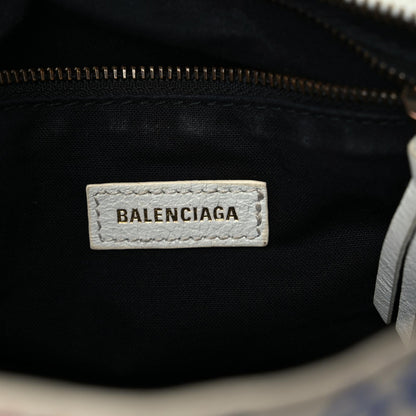 Balenciaga Agneau Graffiti All Over Classic Hardware Mini City White Bleu Rouge 25 of 31