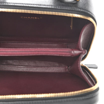 Chanel Caviar Quilted Medium CC Filigree Vanity Case Black 5 of 10