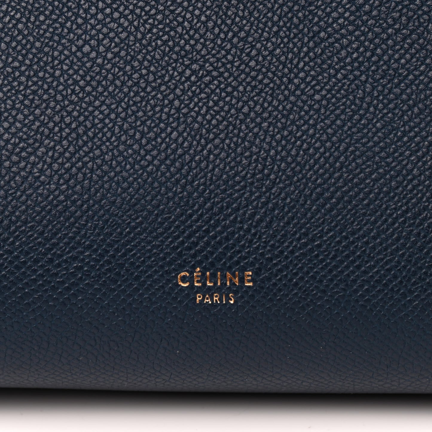 Grained Calfskin Mini Belt Bag Steel Blue