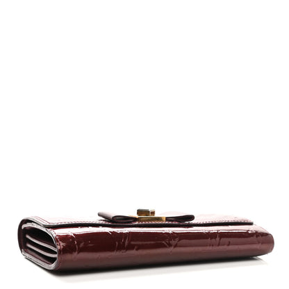Louis Vuitton Vernis Sarah Noeud Wallet Rouge Fauviste 4 of 7