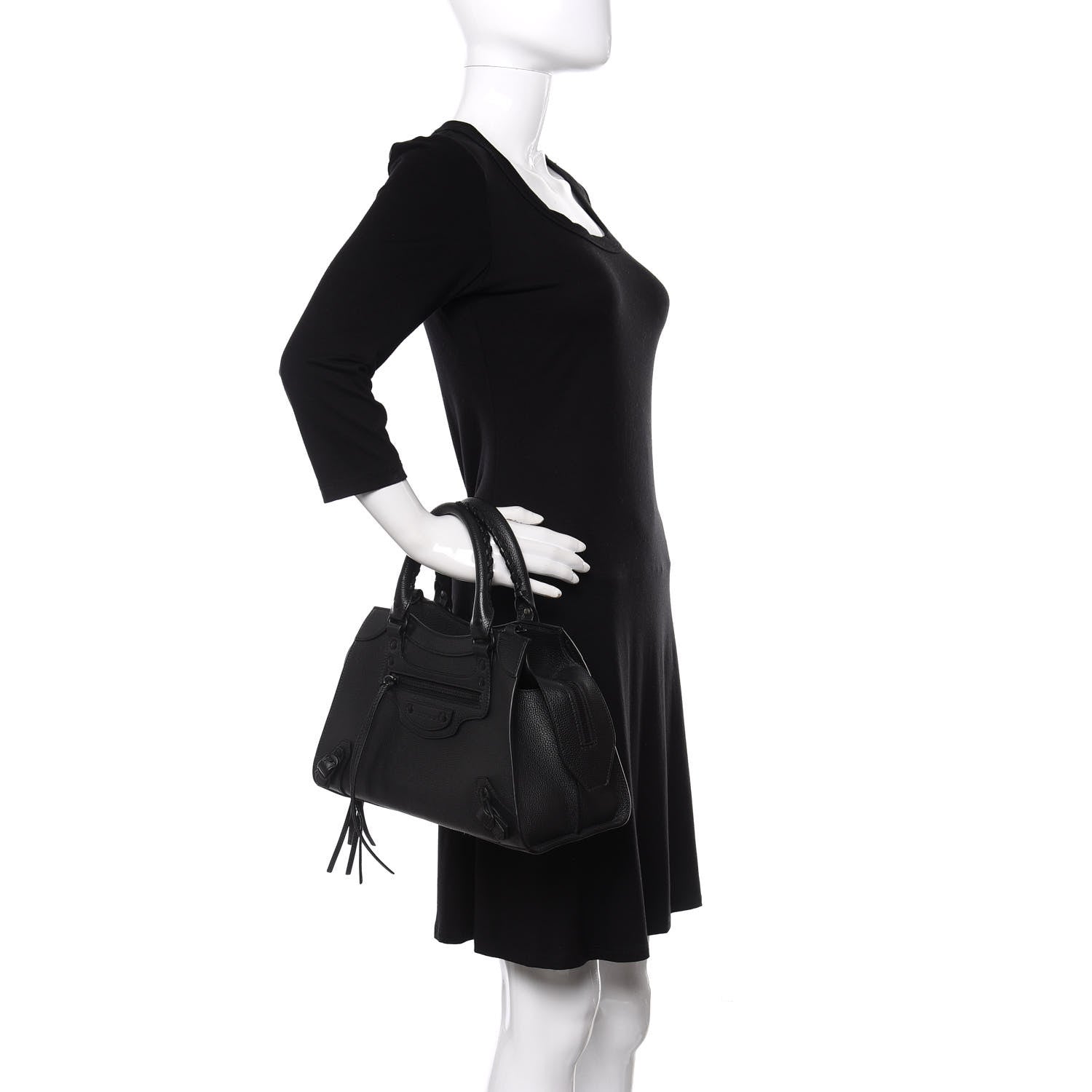 Balenciaga Grained Calfskin Neo Classic Black Hardware S City Black 2 of 9