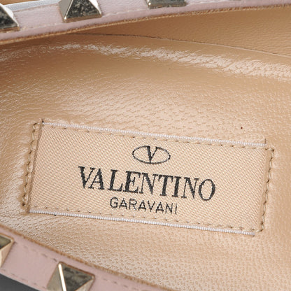 Valentino Garavani Nappa Rockstud Ballerina Flats 37 Black Poudre 8 of 10