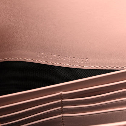 Gucci Calfskin Matelasse GG Marmont Chain Wallet Perfect Pink 7 of 11