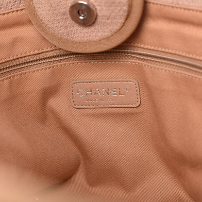Chanel Canvas Large Deauville Tote Beige 6 of 9