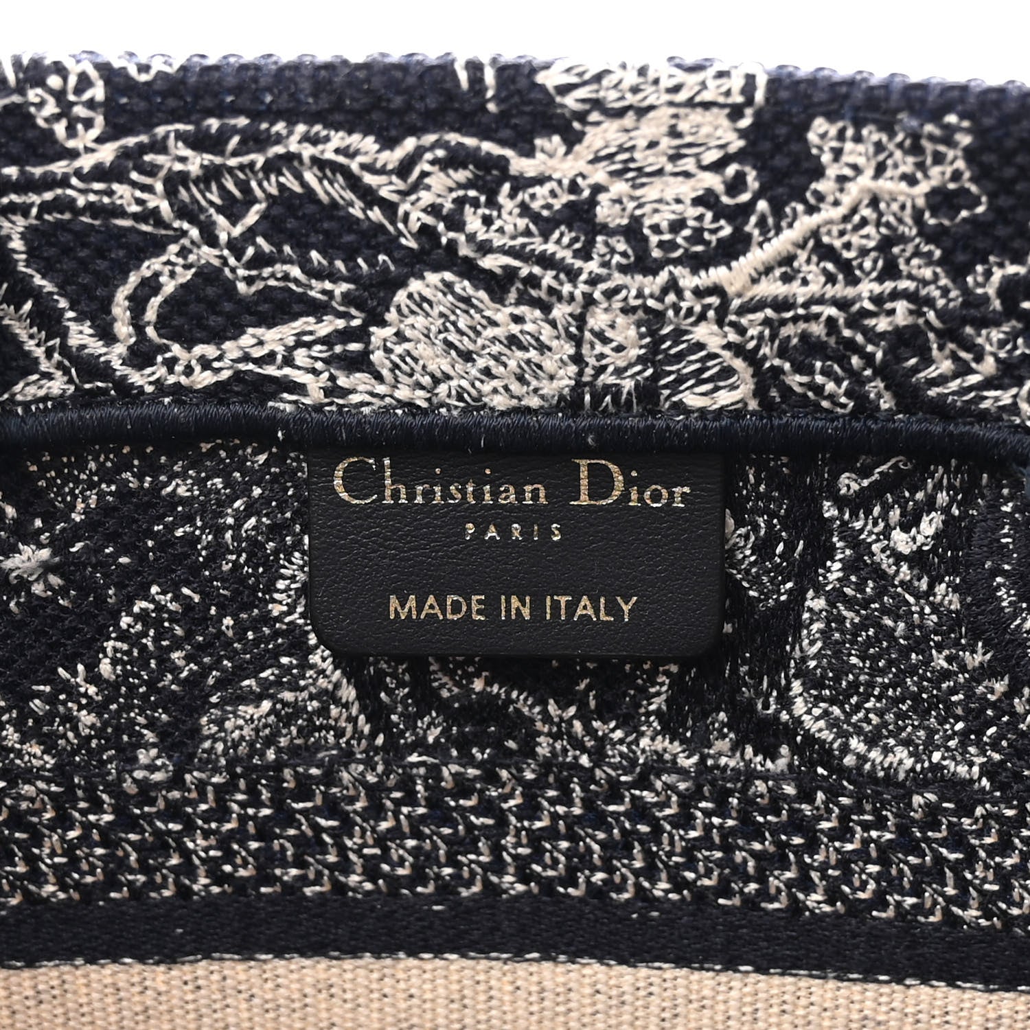 Christian Dior Canvas Embroidered Small Dioriviera Toile De Jouy Book Tote Blue 6 of 12
