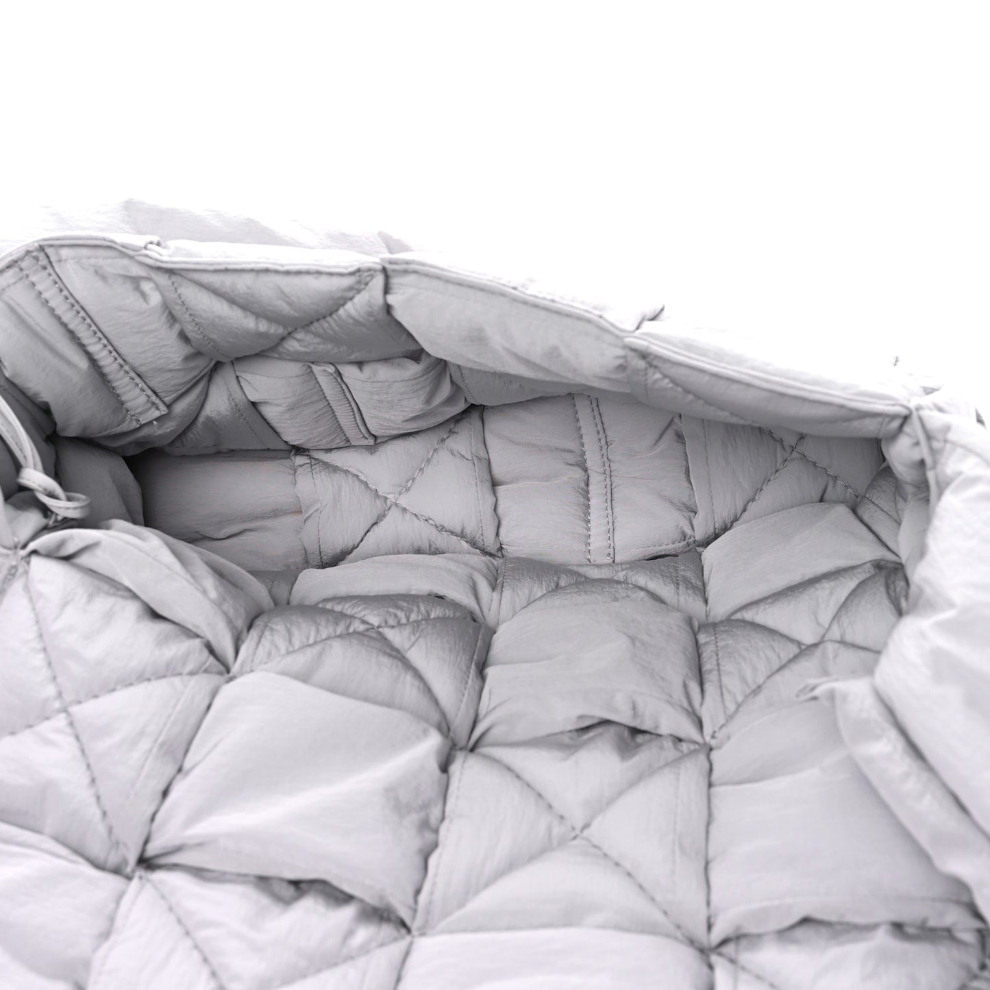Nylon Intrecciato Padded Tech Cassette Bag Frost