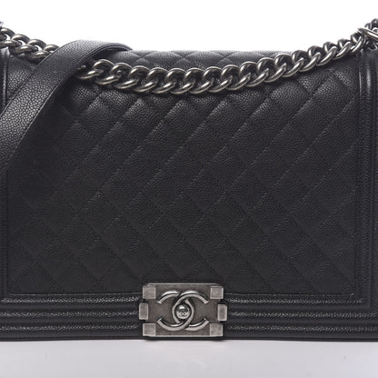 Chanel Caviar Quilted New Medium Boy Flap Black 8 of 11