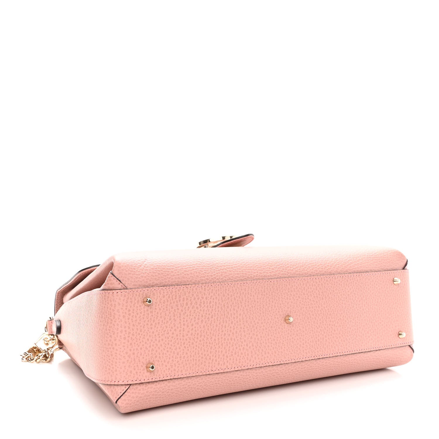 Gucci Dollar Calfskin Medium Interlocking G Top Handle Shoulder Bag Soft Pink 4 of 10