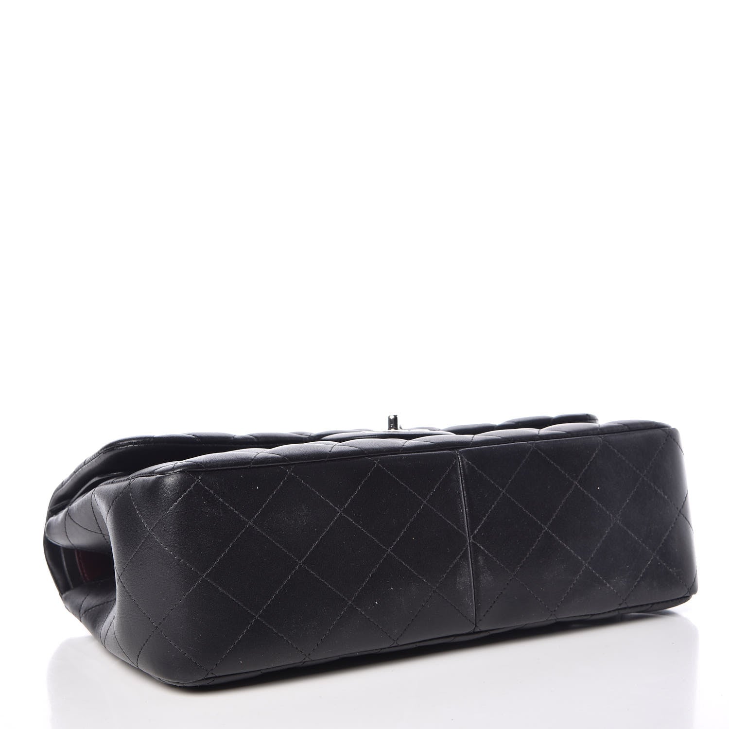 Chanel Lambskin Quilted Jumbo Double Flap Black 4 of 9