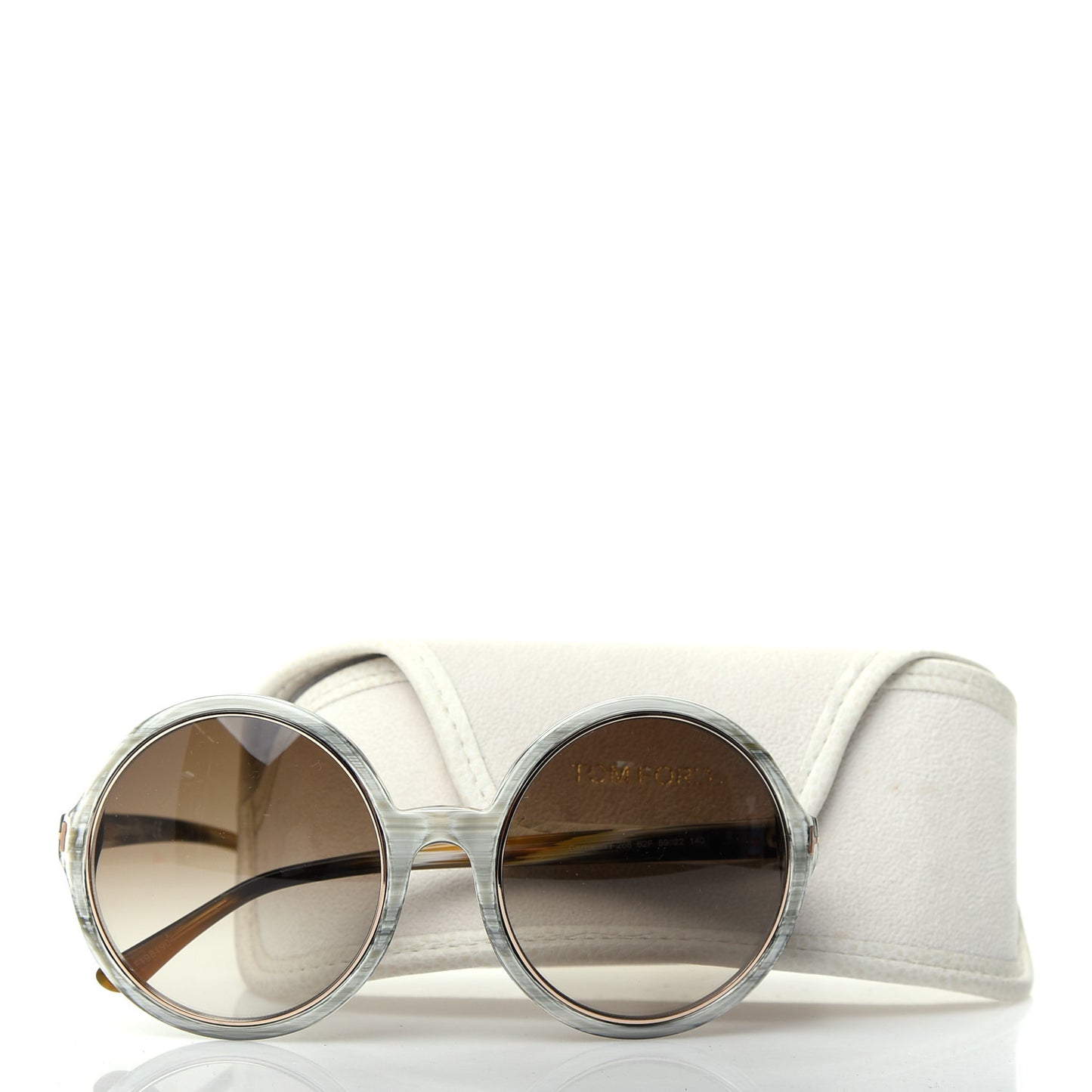 Acetate Carrie Sunglasses TF268 Grey Horn