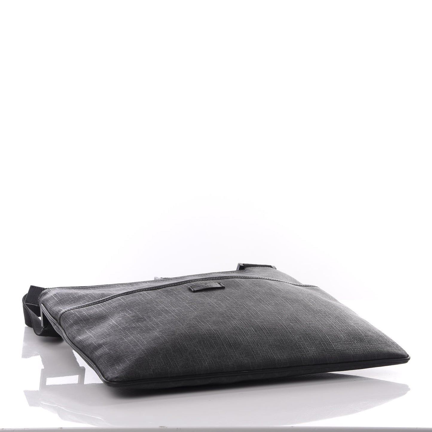 GG Plus Monogram Medium Flat Messenger Bag Black