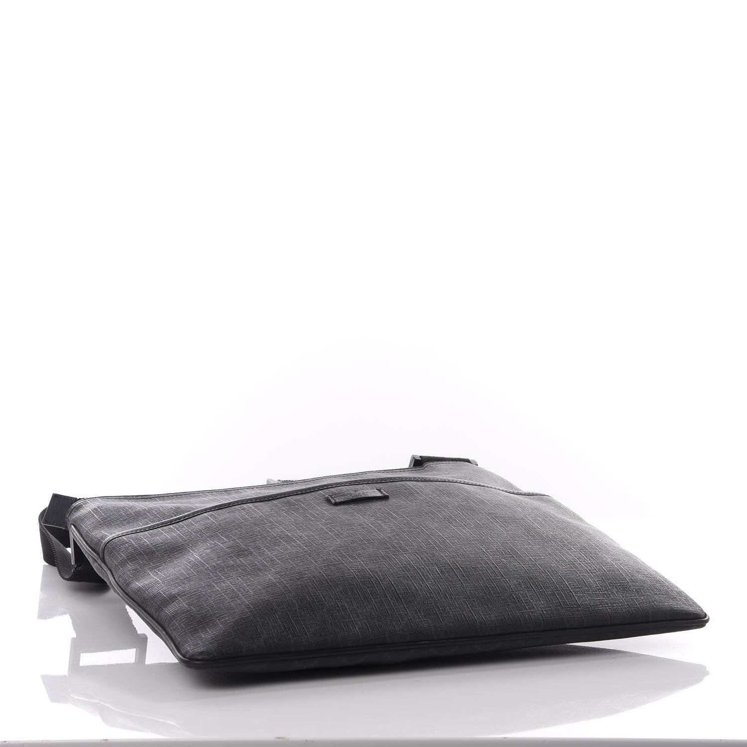 Gucci GG Plus Monogram Medium Flat Messenger Bag Black 3 of 8