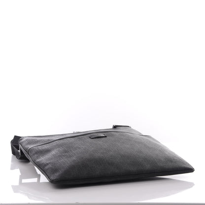 Gucci GG Plus Monogram Medium Flat Messenger Bag Black 3 of 8