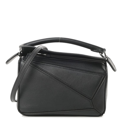 Loewe Calfskin Mini Puzzle Bag Black 1 of 11
