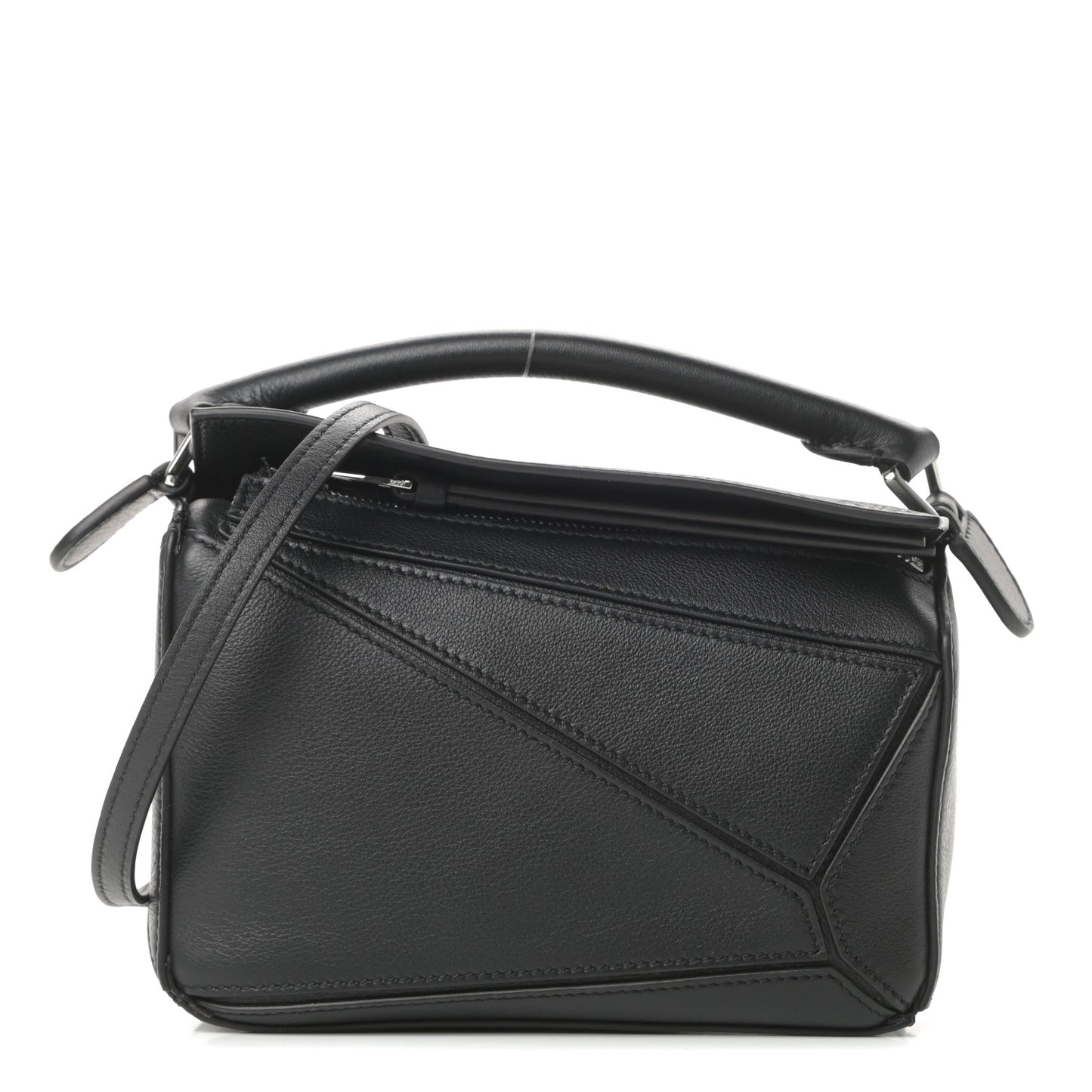 Calfskin Mini Puzzle Bag Black