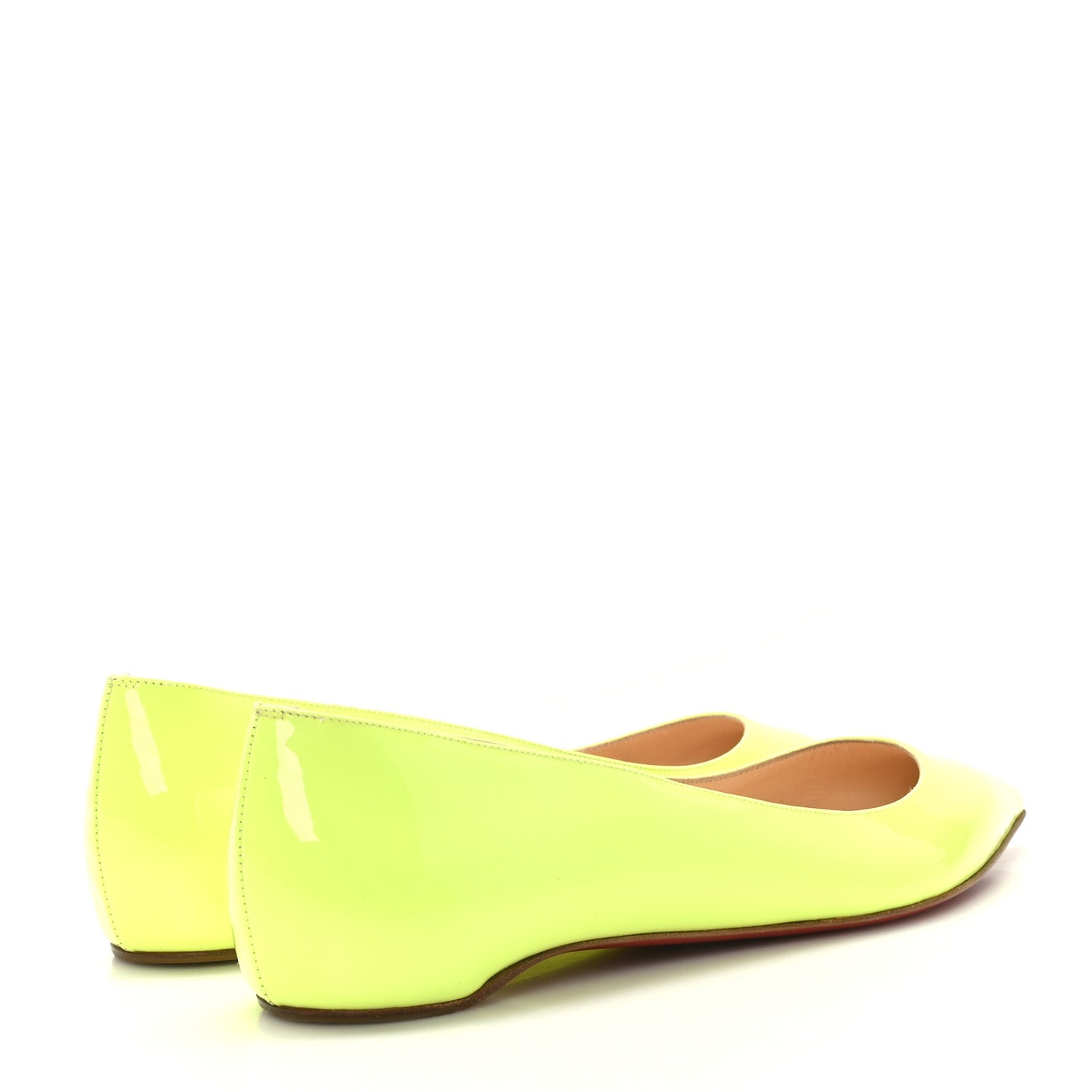 Patent Pigalle Follies Flats 37 Neon Yellow