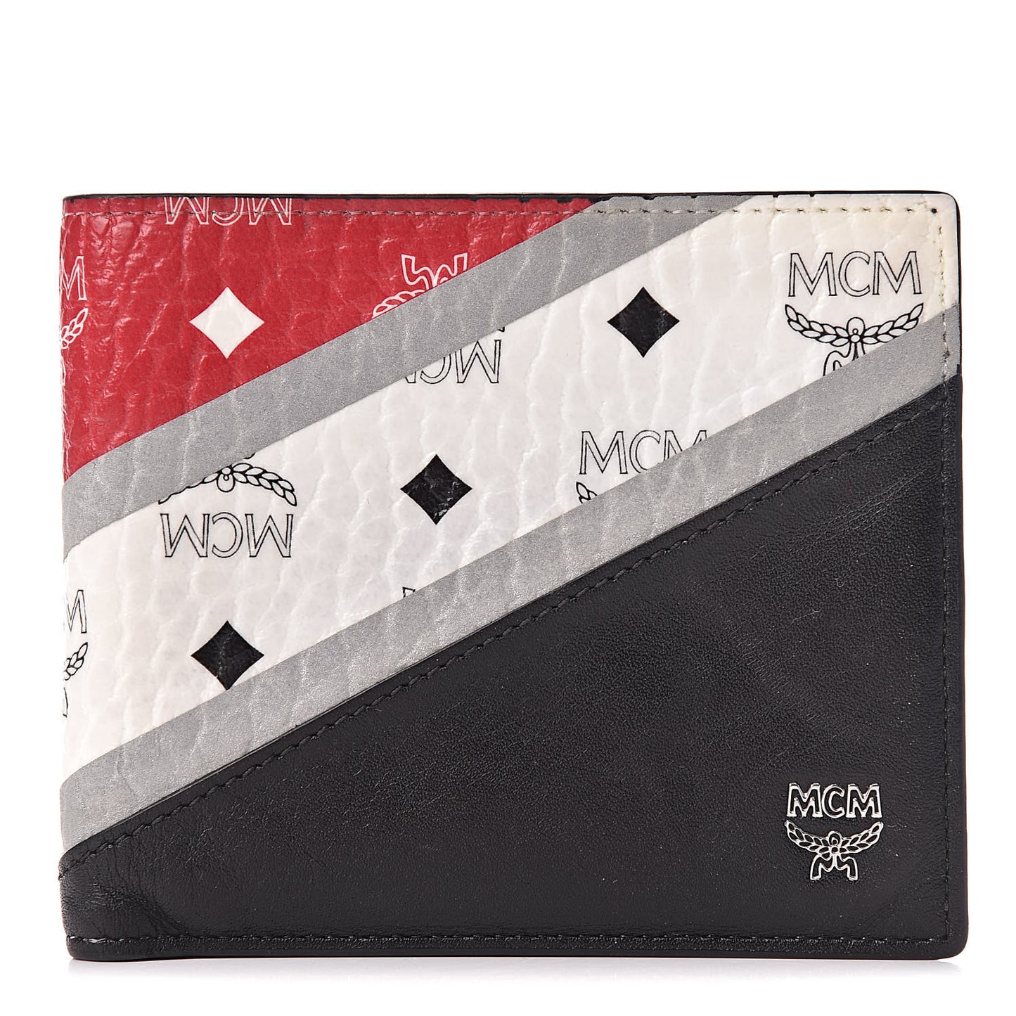 Visetos Colorblock Bifold Wallet Black
